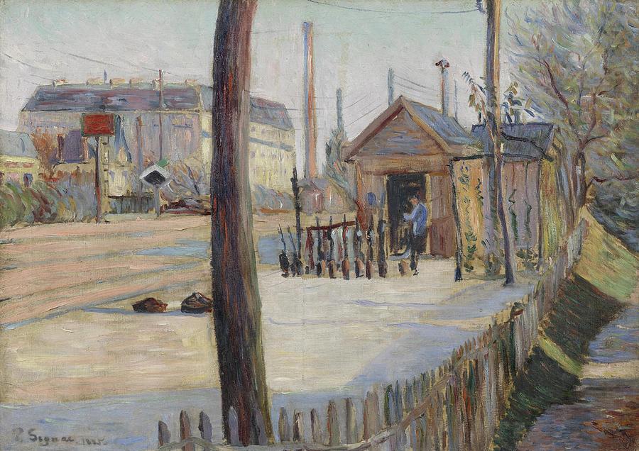 Railway Junction near BoisColombes BoisColombes 1885  1886 Paul Signac 1863 1935 Painting by Celestial Images