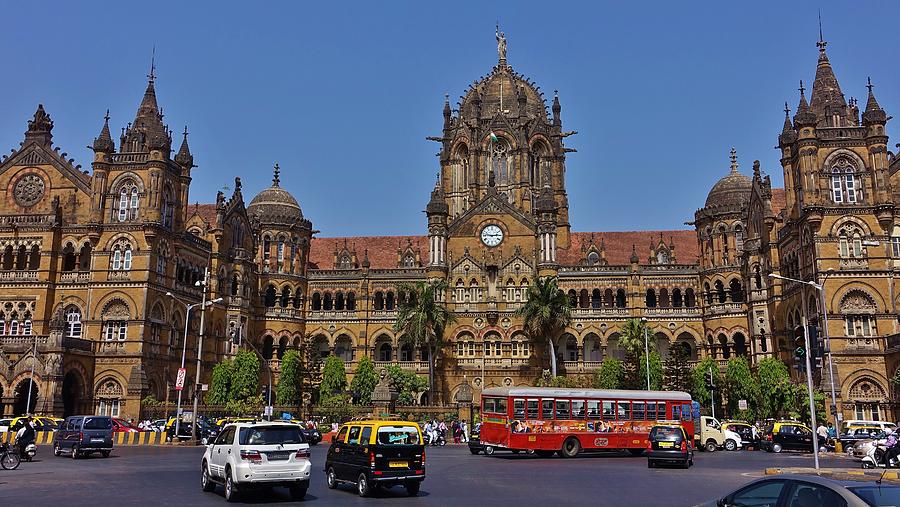 Railway Station in Mumbai Photograph by Loring Gimbel