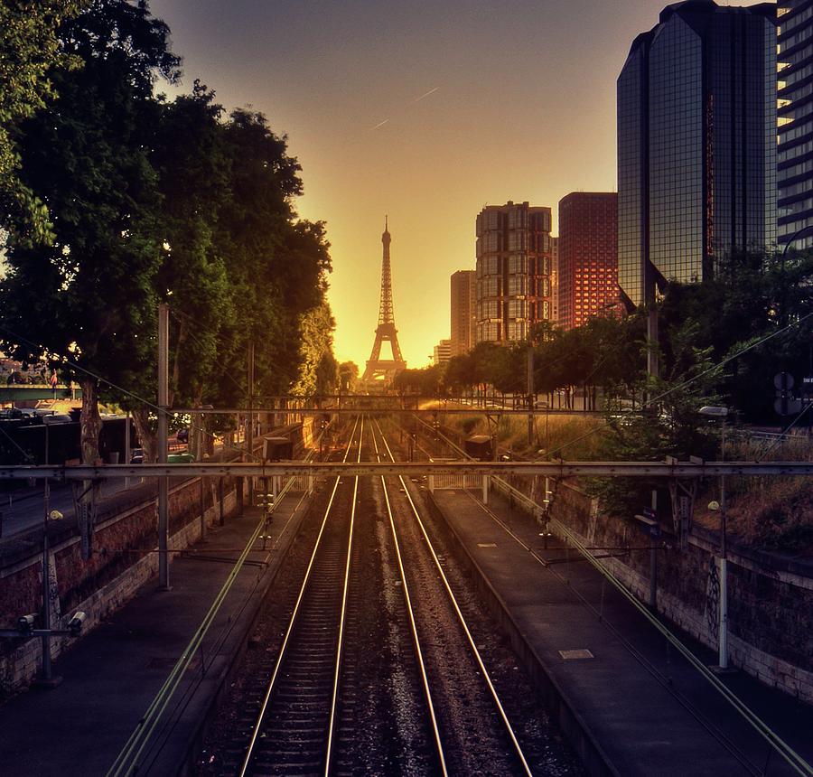Railway Tracks Photograph by Stéphanie Benjamin Railway Tracks Photograph by Stéphanie Benjamin
