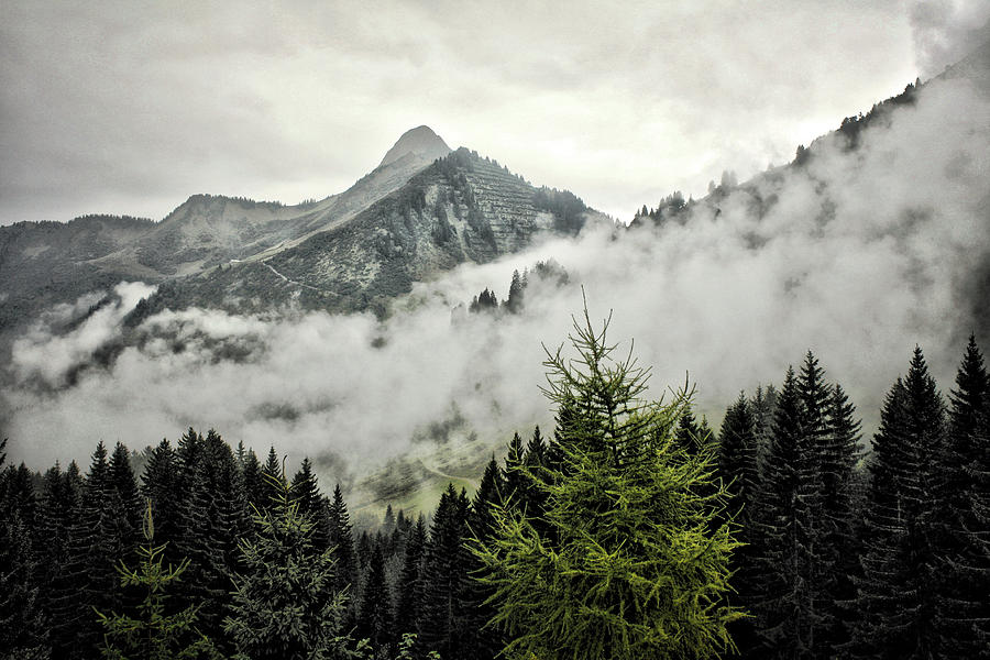 Rain And Clouds In The Alps Photograph By Martin Beikirch Pixels