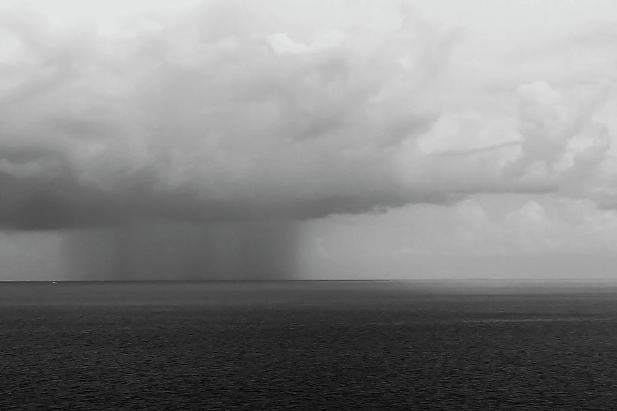 Rain at Sea Photograph by Robert Wilder Jr