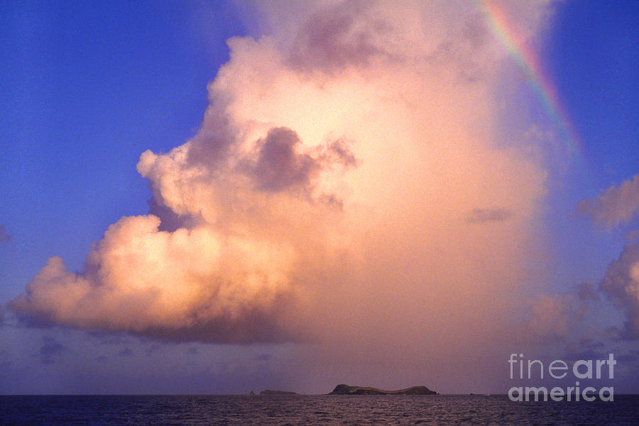 Rain Cloud and Rainbow Photograph by Thomas R Fletcher