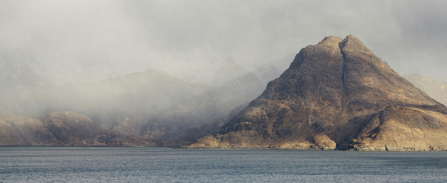 Rain Clouds loom over the Cuillin Ridge Photograph by Stephen Taylor