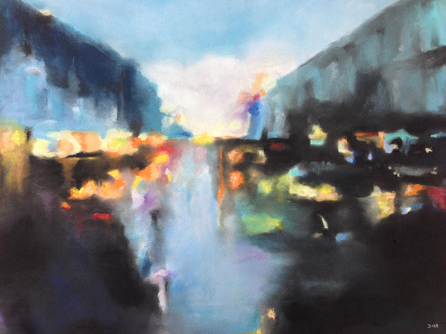 Raining Pastel - Rain Colors by Carrie Diaz Raining Pastel - Rain Colors by Carrie Diaz