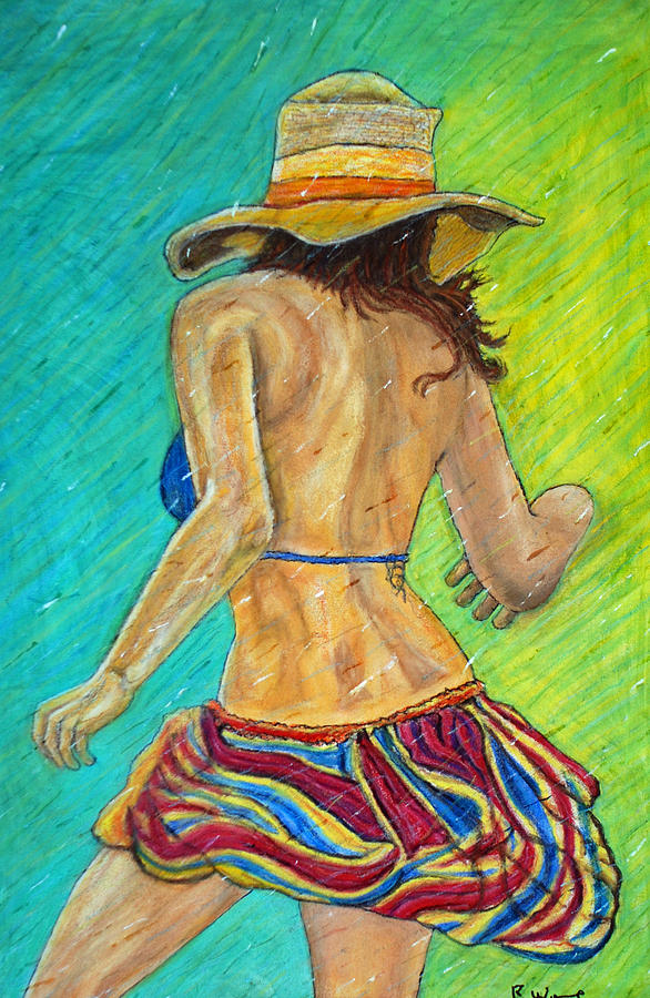 Hat Painting - Rain Dancer #1 by Richard Wynne