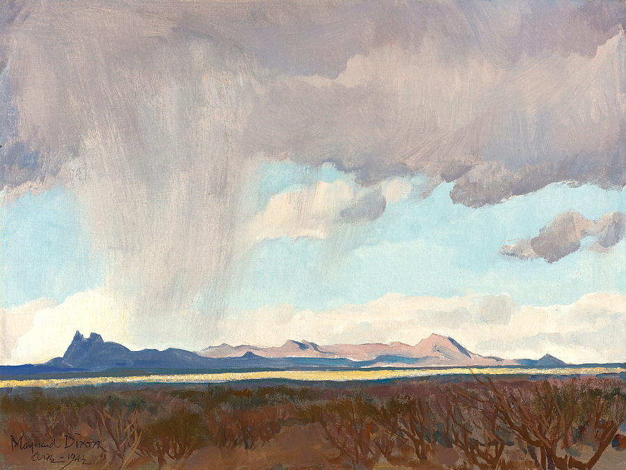 Rain for the Gulf Painting by Maynard Dixon
