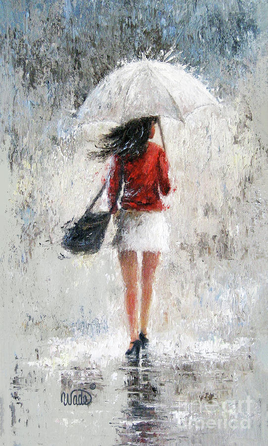 umbrella rain girl