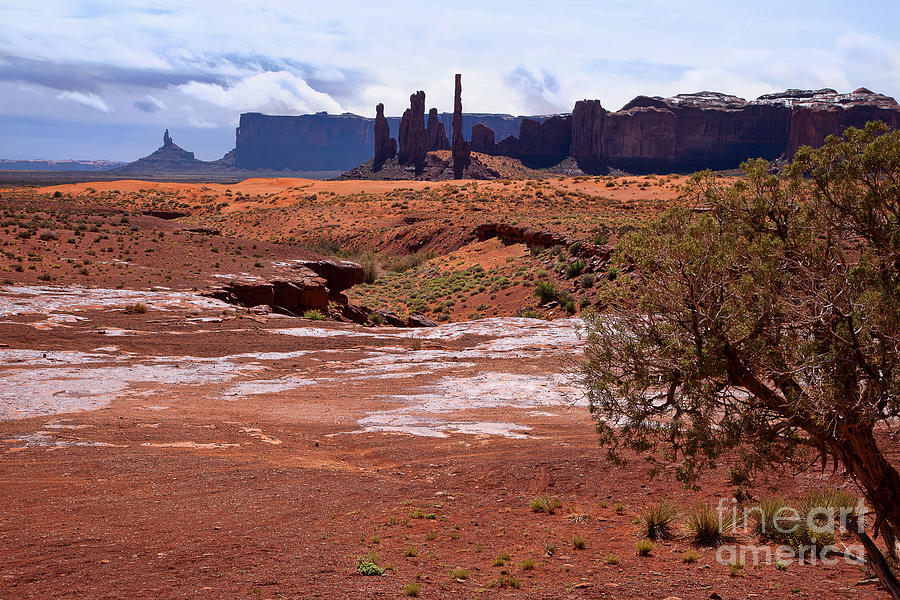 Red Rocks Photograph - Rain in a Barren Land by Jim Garrison
