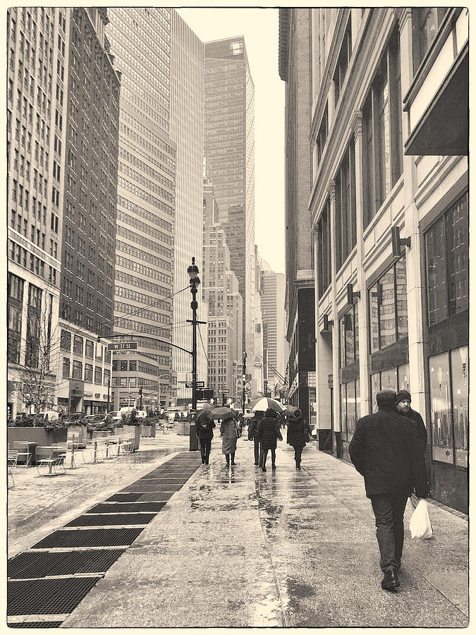 New York City Photograph - Rain in the City by Sandi Kroll