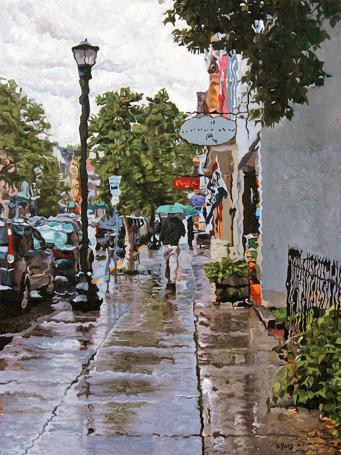 Rain no. 4 Painting by Kenneth Young