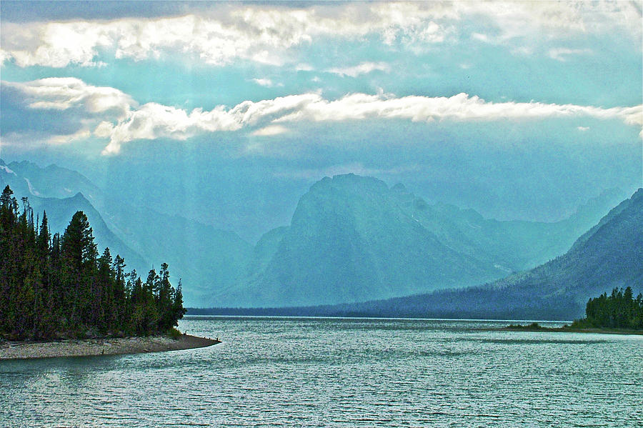 Rain on Jackson Lake in Grand Tetons National Park, Wyoming  Photograph by Ruth Hager