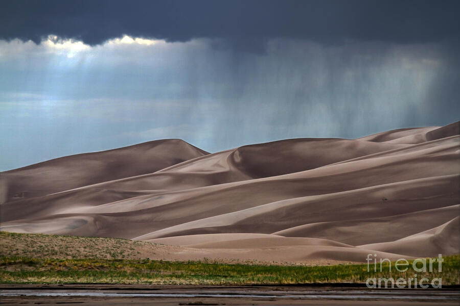 Rain on the Great Sand Dunes Photograph by Catherine Sherman