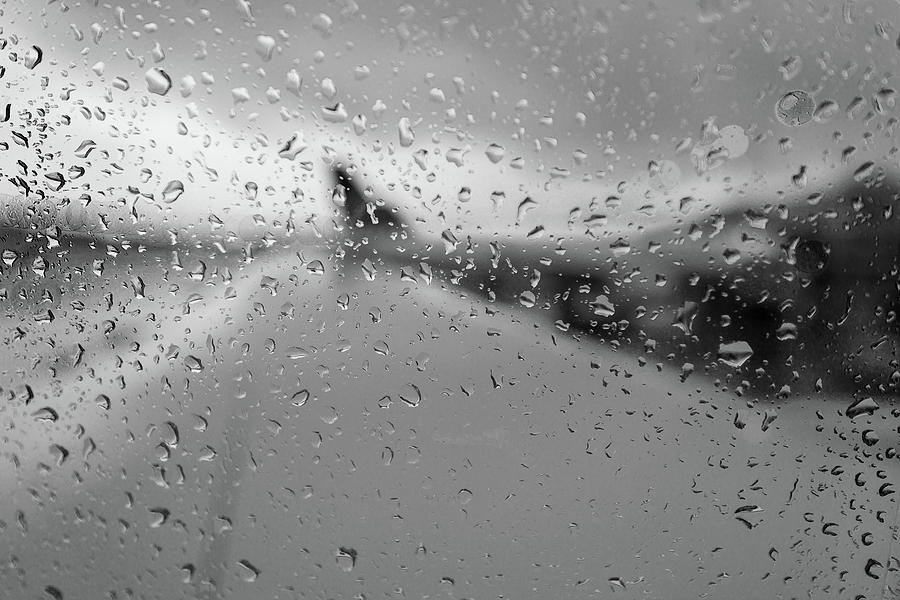 Rain on the Plane Photograph by Steve Gadomski - Fine Art America