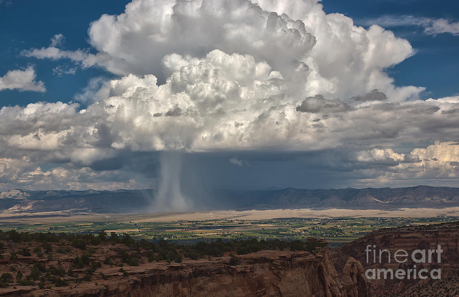 Rain over Fruita Colorado Photograph by ELDavis Photography