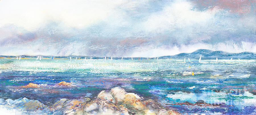 Rain Over Howth Painting by Kate Bedell