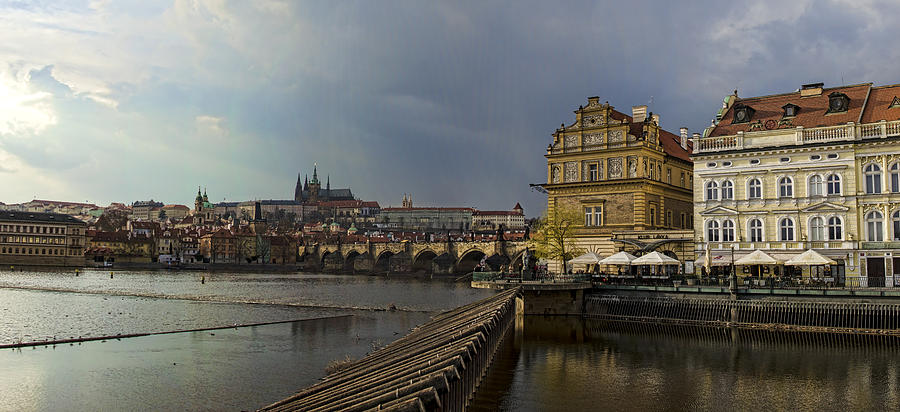 Rain Over Prague Photograph by Heather Applegate