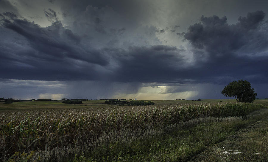 Rain Over Prairie Home Photograph by Jim Bunstock