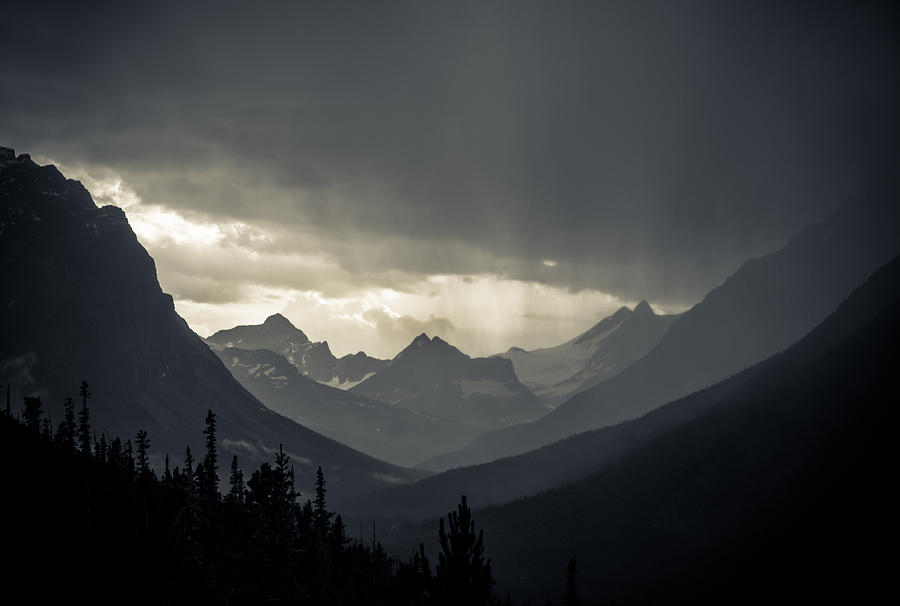 Jasper National Park Photograph - Rain over the Tonquin Valley by Cale Best