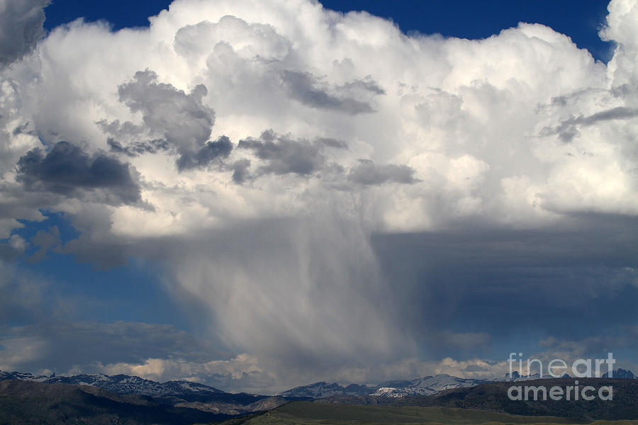 Rain over the Wind Rivers  Photograph by Edward R Wisell