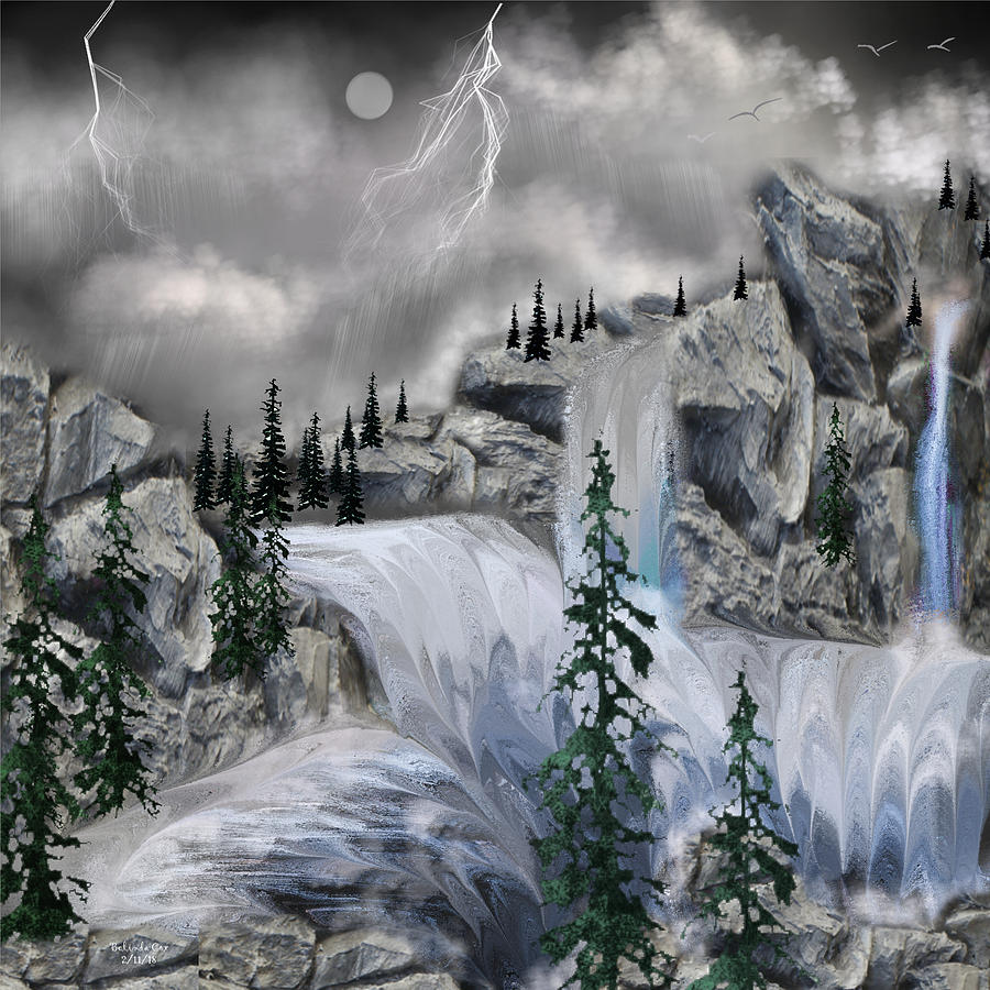 Rain Over Yonder Digital Art by Artful Oasis