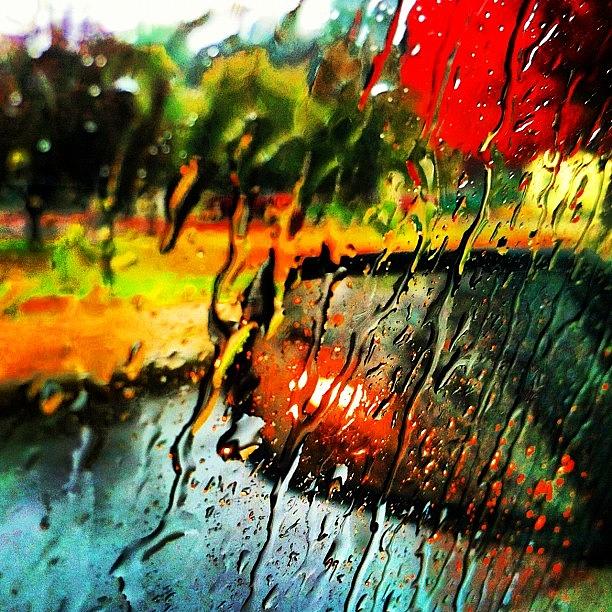 Fall Photograph - #rain #raindrops #wet #fall #leafs by Nate Greenberg