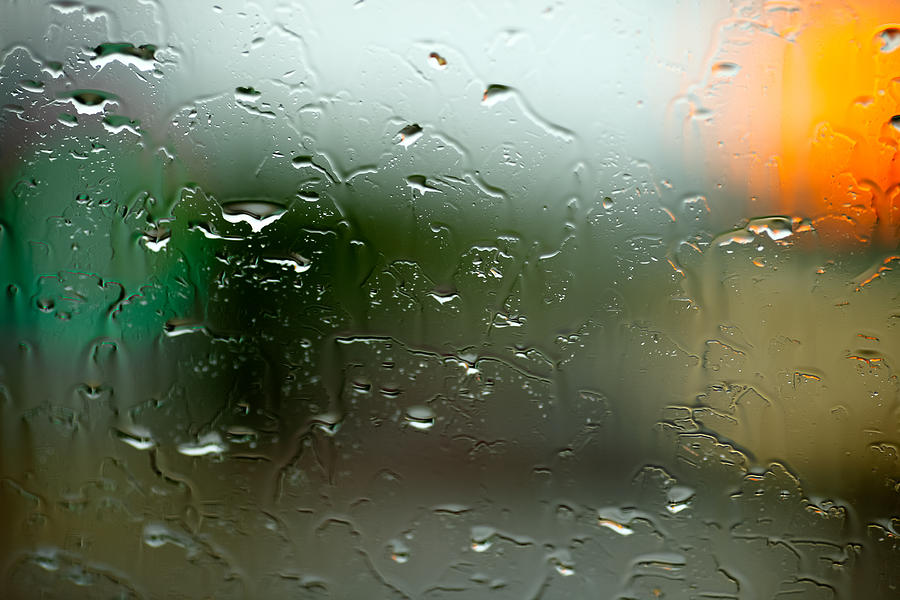 Rain Soaked Glass Window Photograph by Todd Klassy | Pixels