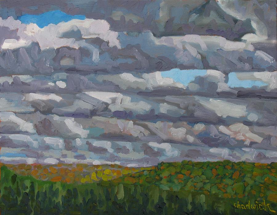 Rain Squalls Painting by Phil Chadwick