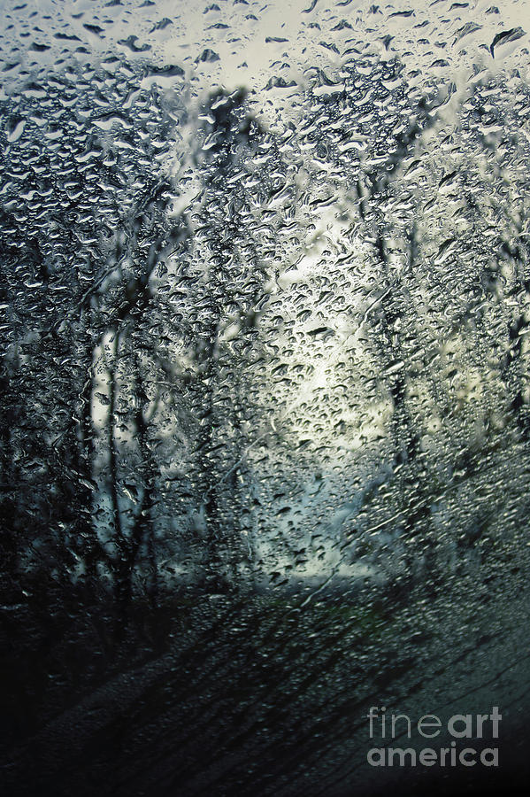 Rain - Water droplets on the window Photograph by Dimitar Hristov