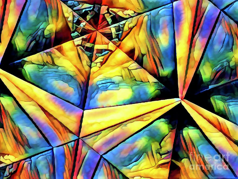 Rainbow Abstract Digital Art by Debra Lynch