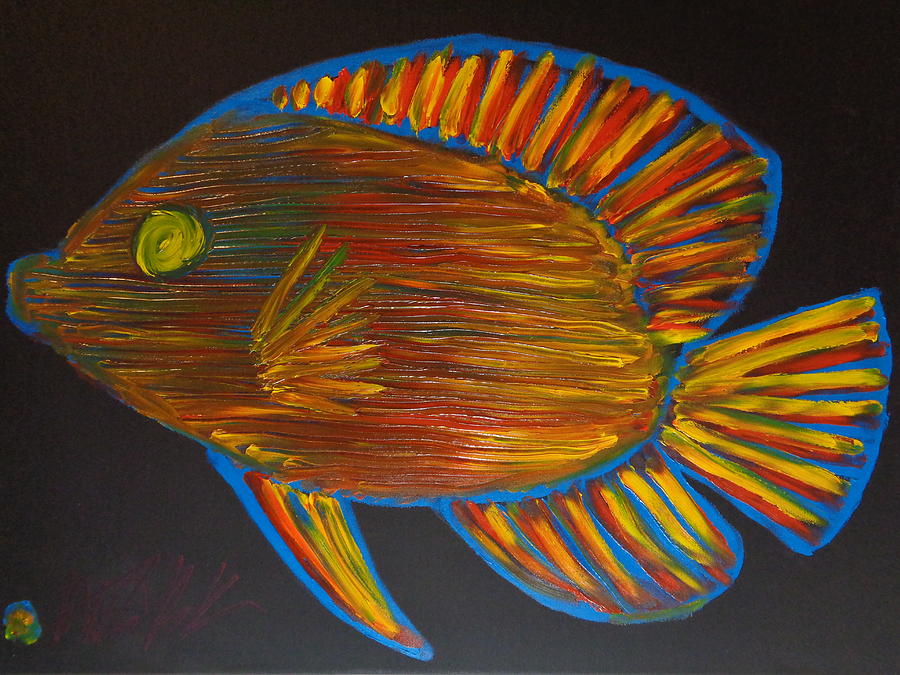 How To Finger Paint A Fish 