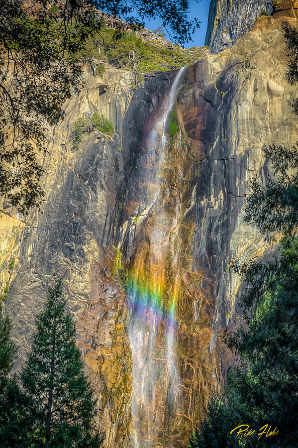 Rainbow at Bridal Veil Photograph by Rikk Flohr