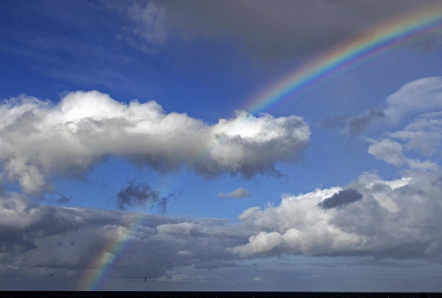 Rainbow at Brora Photograph by Tony Murtagh
