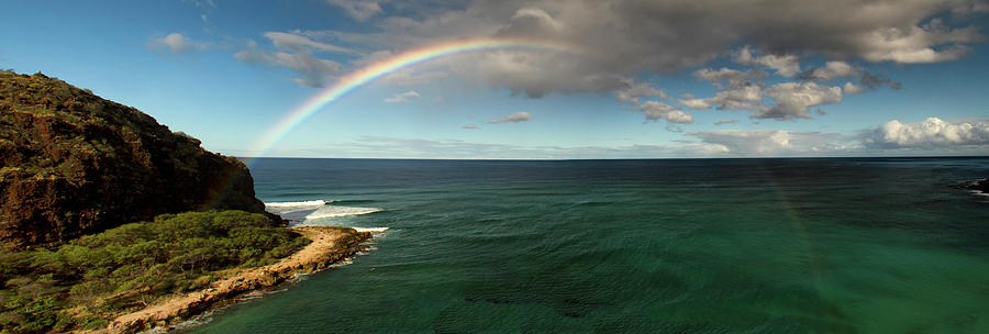 Rainbow at Mauna Lahilahi Photograph by Debby Richards