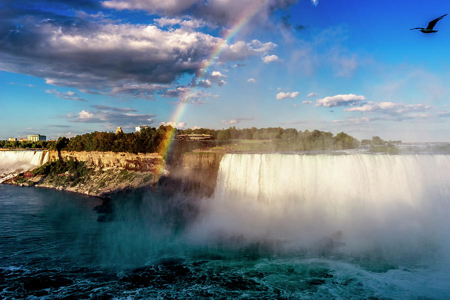 Waterfall Photograph - Rainbow at Niagara Falls_DSC8679_16 by Greg Kluempers