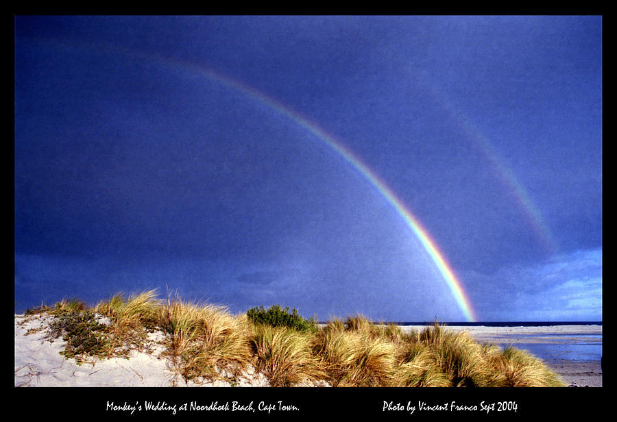 Rainbow at Noordhoek Digital Art by Vincent Franco