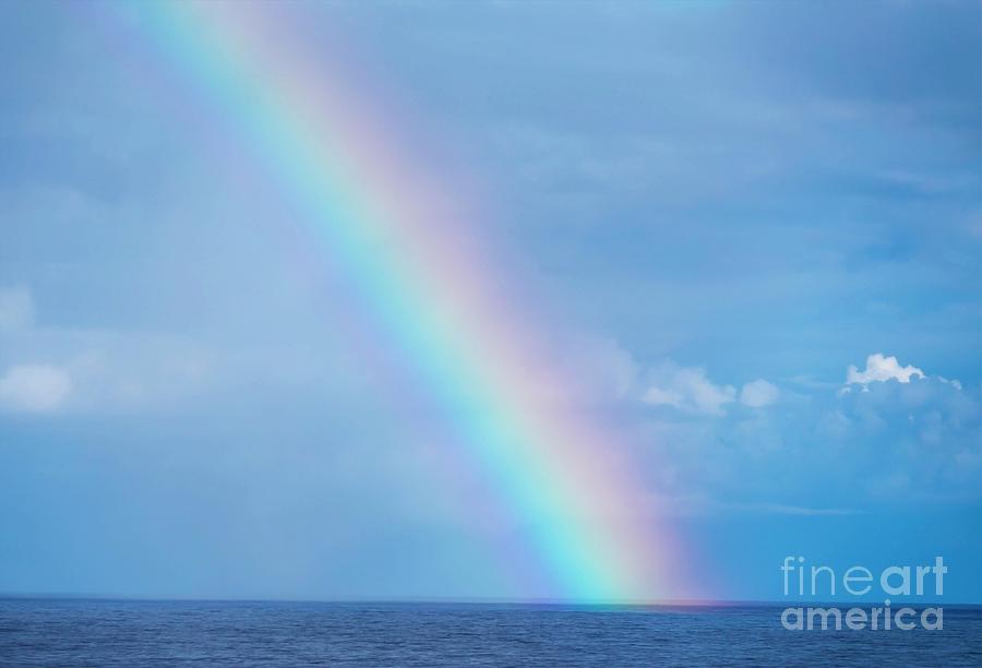 Rainbow at Sea Photograph by Robert Bolla