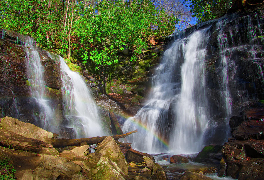 Tioga Falls near Louisville KY Beach Towel by Ina Kratzsch - Fine