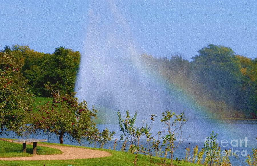 Rainbow at the Botanic Photograph by Kathie Chicoine
