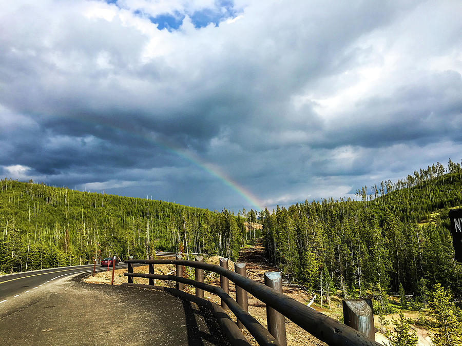 Rainbow At Yellowstone Photograph by Aparna Tandon