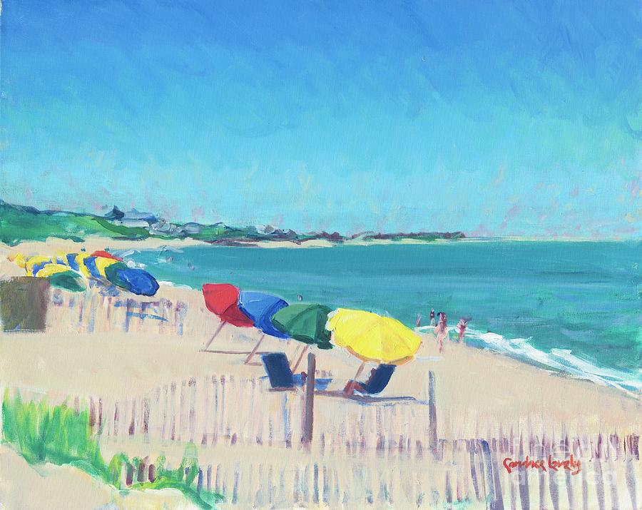 Umbrella Painting - Rainbow Beach by Candace Lovely