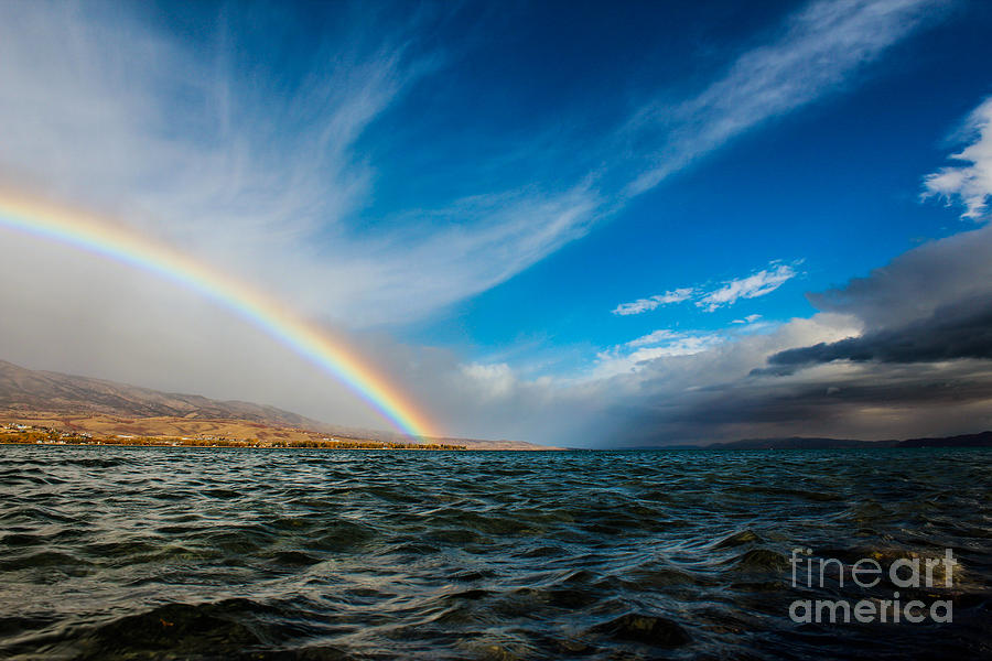 Rainbow, Bear Lake Photograph by Bret Barton