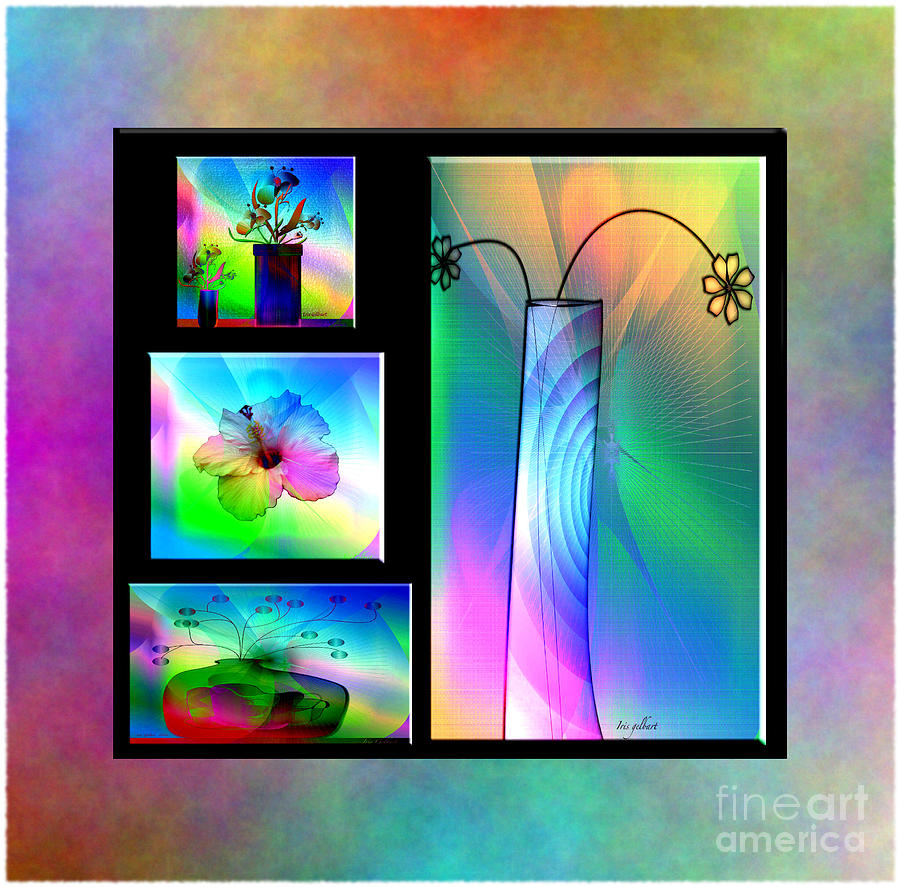 Rainbow Blossoms Digital Art by Iris Gelbart