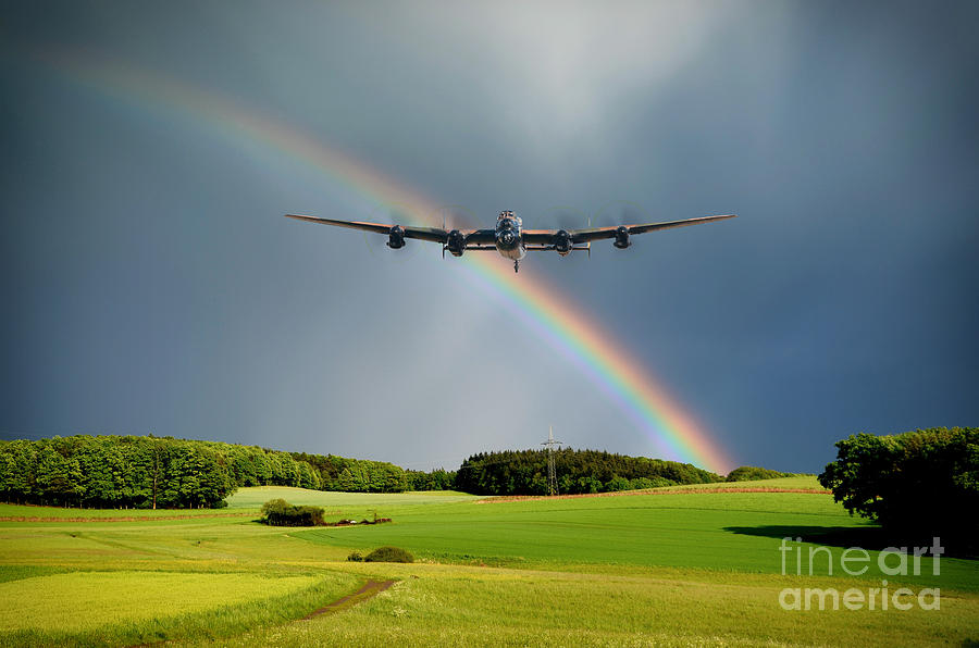 Summer Digital Art - Rainbow Bomber by Airpower Art