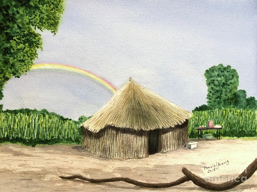 Home Painting - Rainbow by Bonnie Young