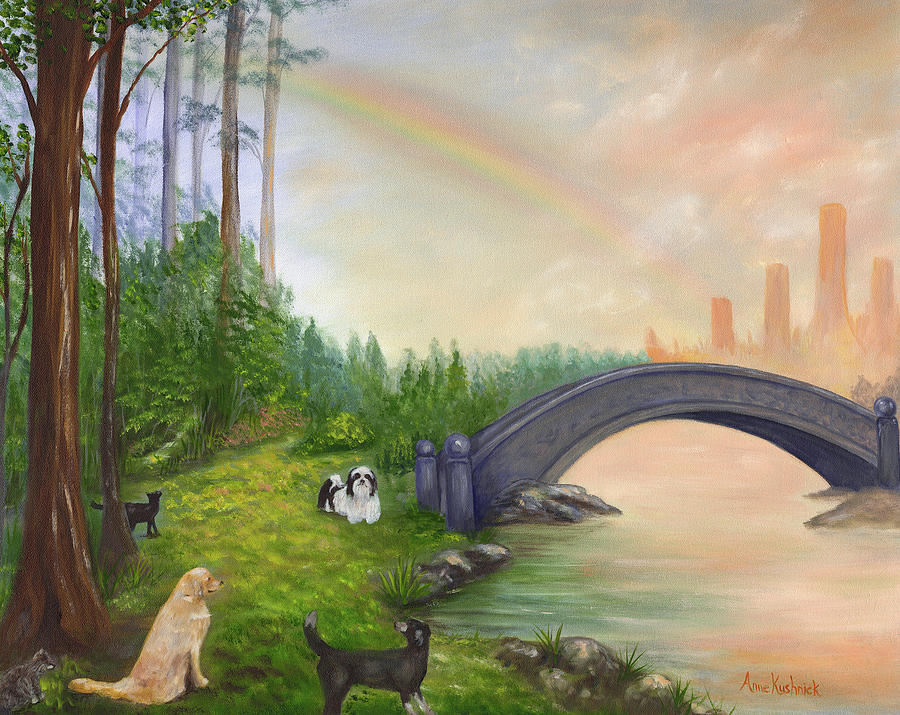 Rainbow Bridge Painting by Anne Kushnick
