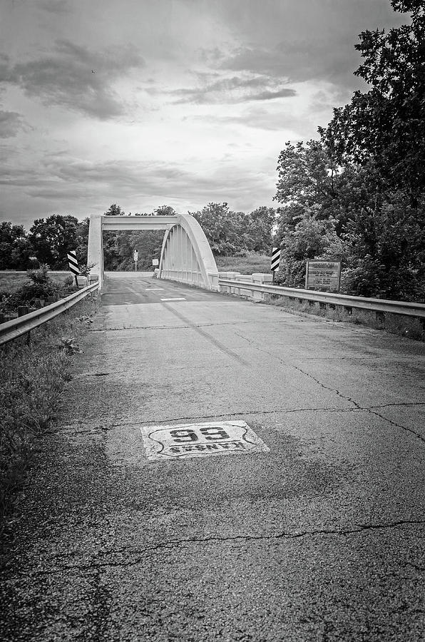 Rainbow Bridge - Black and White Photograph by Susan McMenamin