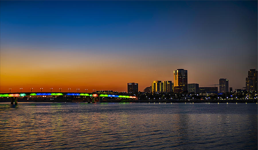 Rainbow Bridge Long Beach Photograph by Joseph Hollingsworth