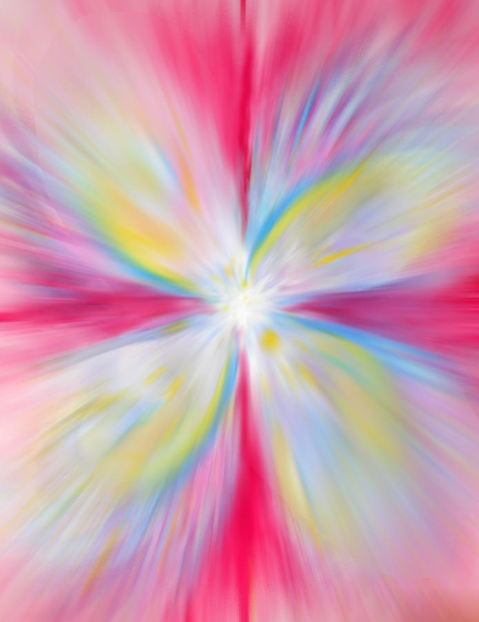 Abstract Painting - Rainbow Burst by Anne Cameron Cutri