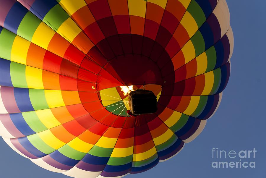 Rainbow Checkered Balloon Photograph by Anthony Sacco