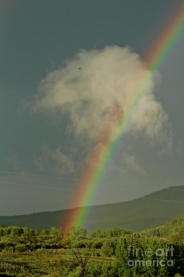 Rainbow Cloud Photograph by Ann E Robson